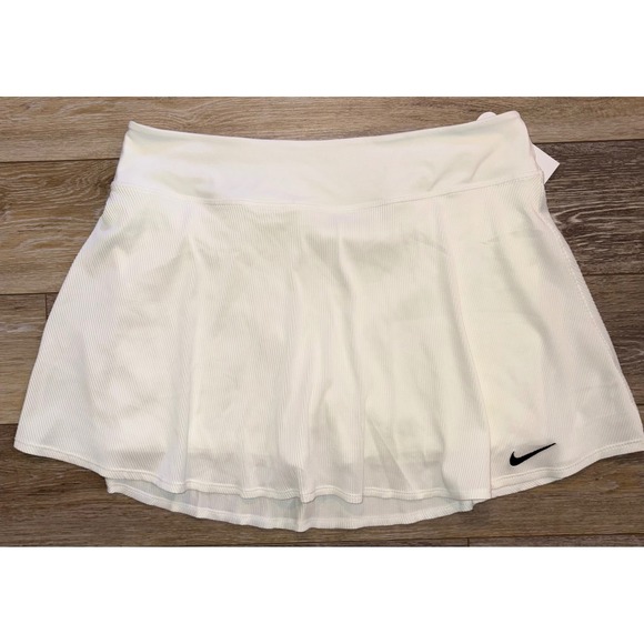 Nike ADV TG XL White Tennis Skirt 15" Athletic Skort Standard Fit - Picture 1 of 5